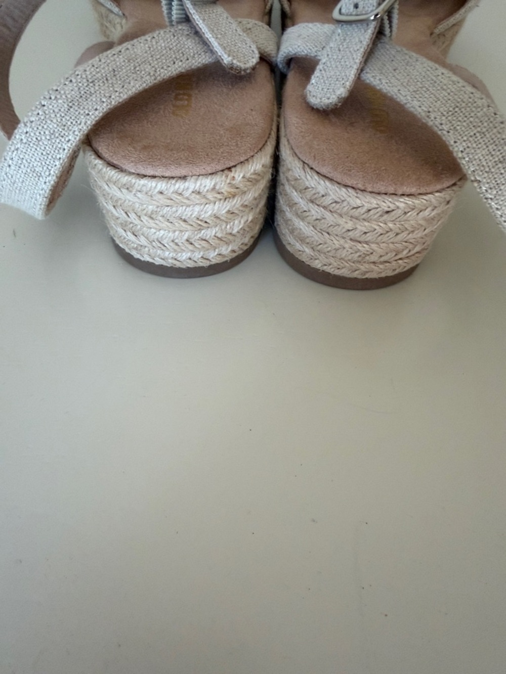 Old Navy Light Beige Linen Espadrille Slingback Sandals - Light Beige - Picture 9 of 11